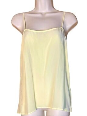 NWT Equipment Silk Cara Camisole Tank Top Layering Citrus XS Yellow DEFECT AS IS
